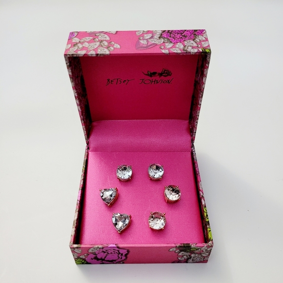 Betsey Johnson Jewelry - Betsey Johnson Stud Earring Set